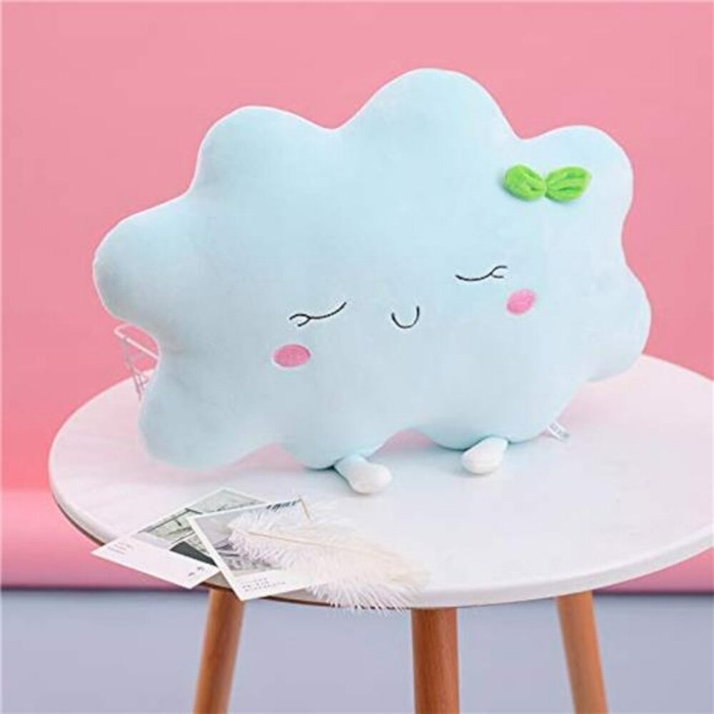 Blue Sun Pillow Plush Cushion 16 inch Round Chair Cushion Kids Room Decor Gift